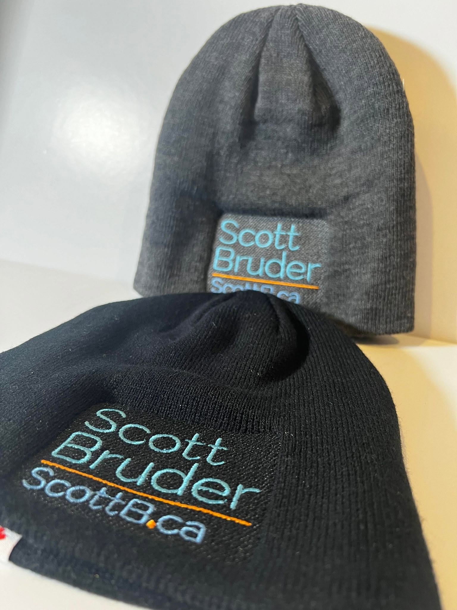 company custom logo embroidered on a beanie